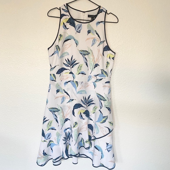 Floral Ruffle Wrap Racerback Dress - Picture 2 of 8